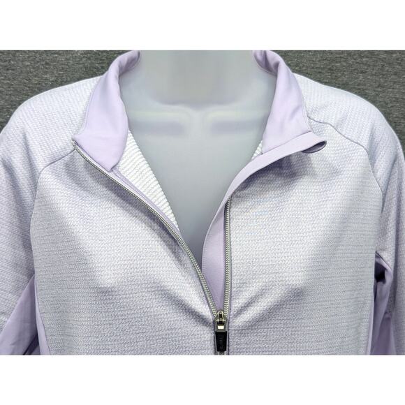 KJUS Women's Jacket - Lavender, Emelia Midlayer, Double Zip, UPF 50+, Size Large - Picture 3 of 4